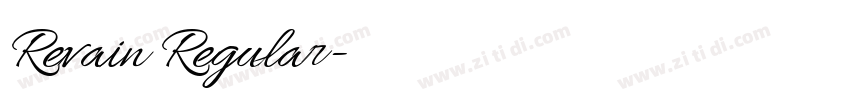 Revain Regular字体转换 Revain Regular字体转换